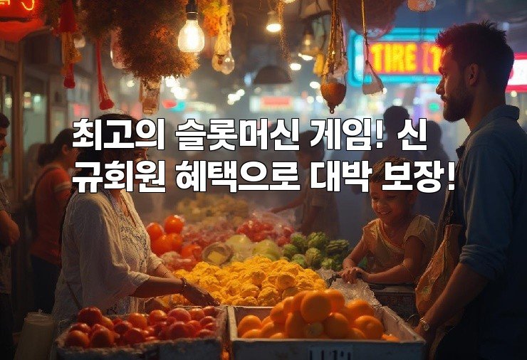 최고의 슬롯머신 게임! 신규회원 혜택으로 대박 보장!