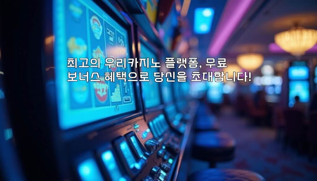 최고의 우리카지노 플랫폼, 무료 보너스 혜택으로 당신을 초대합니다!